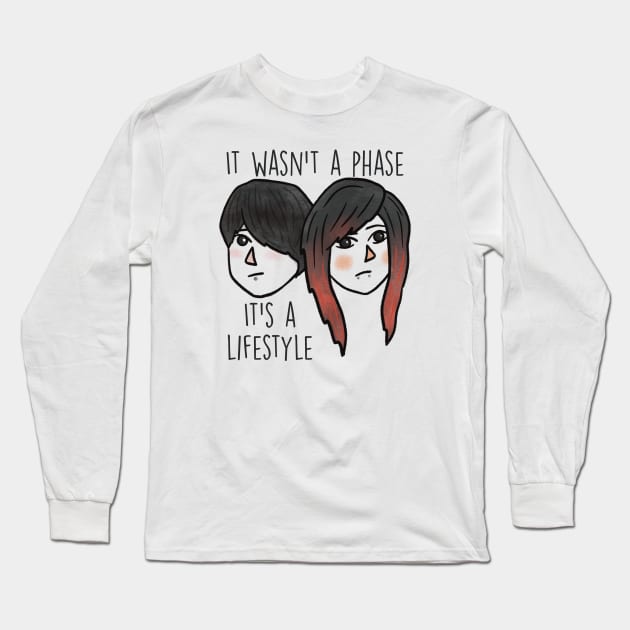 It wasn’t a phase, it’s a lifestyle Long Sleeve T-Shirt by Amyologist Draws